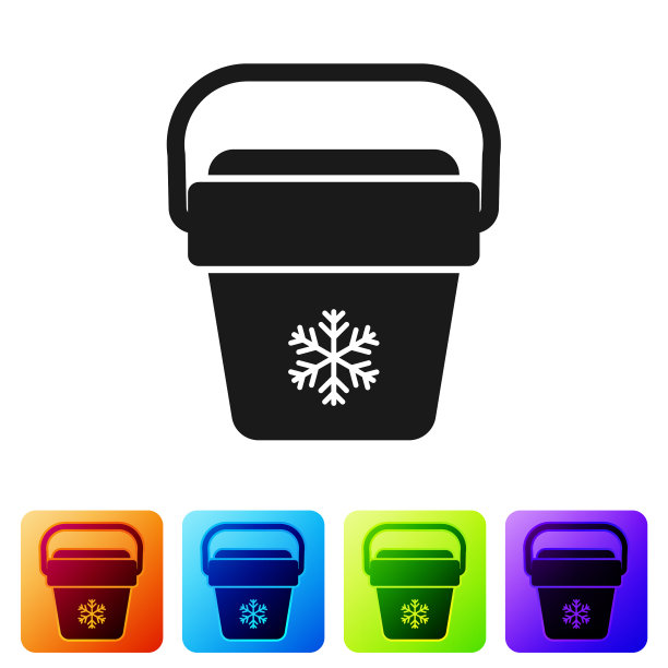 黑色酷袋图标孤立在白色背景上图片下载