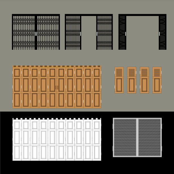 亚洲铁门风格图片下载