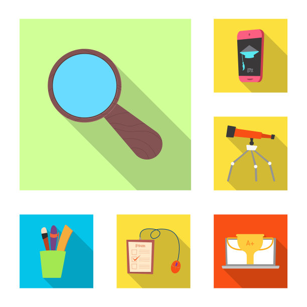 教育和学习符号的设计图片下载