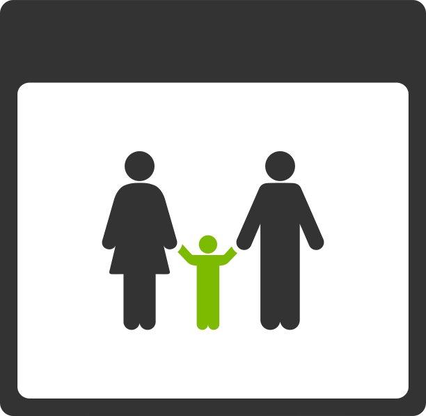 家庭日历页平面图标图片下载