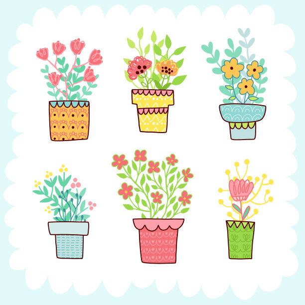 涂鸦可爱的元素图片下载