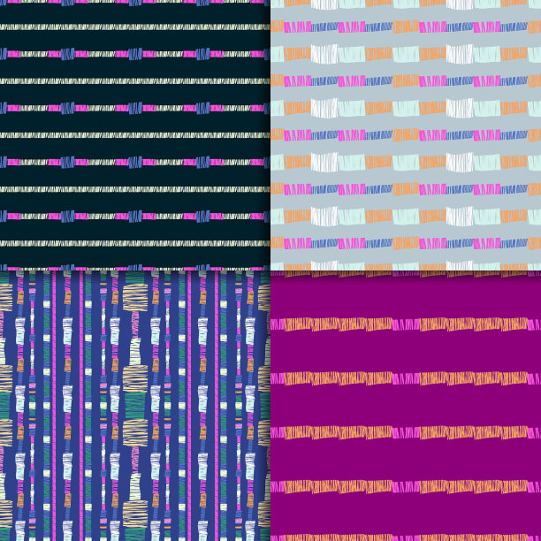 抽象无缝模式集图片下载