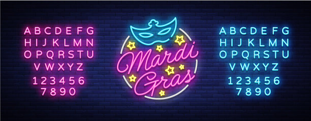 狂欢节设计模板的贺卡图片下载