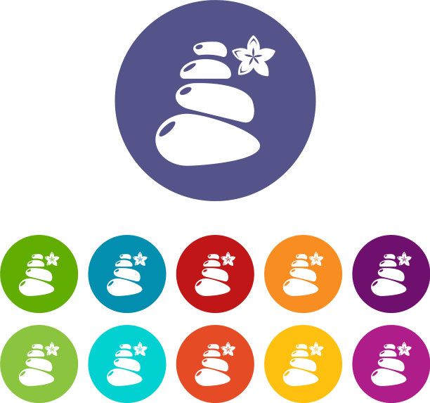 温泉平衡石图标设置颜色图片下载