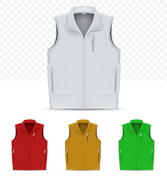 男女皆宜的背心孤立在白色背景图片下载