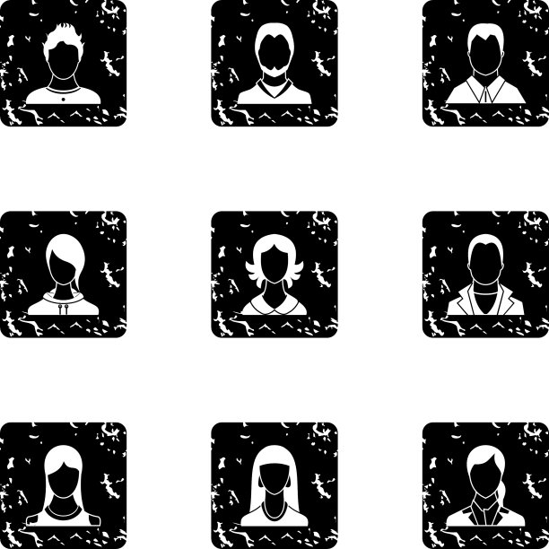 不同的头像图标设置垃圾摇滚风格图片下载