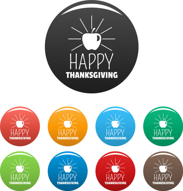 苹果感恩节图标设置颜色图片下载