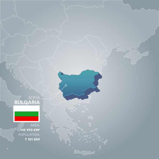 保加利亚信息地图图片下载