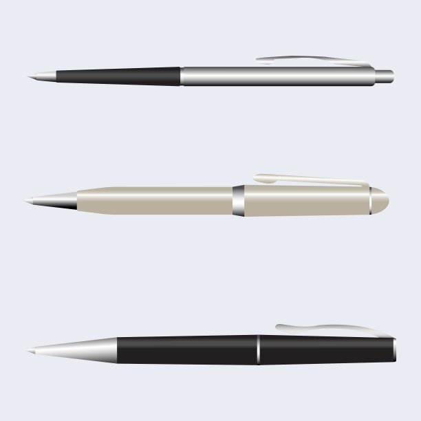 金属笔设置隔离图片下载