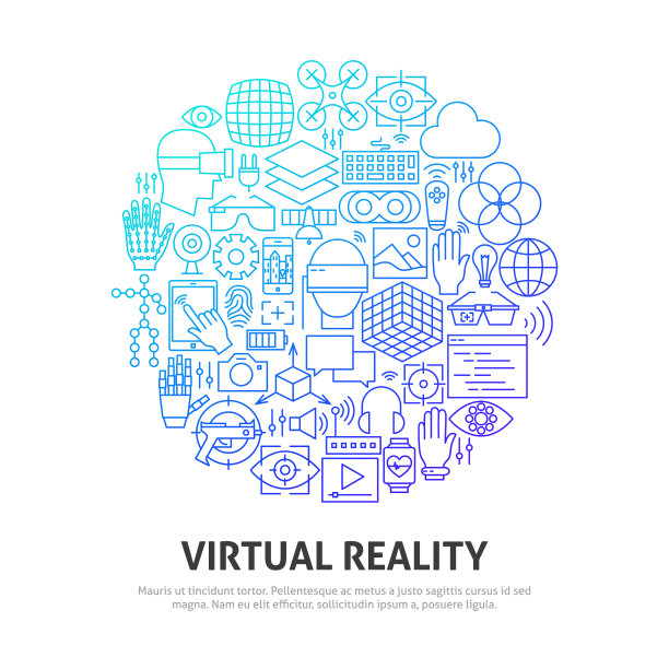 虚拟现实圈概念图片下载