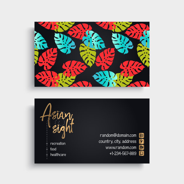 名片复古装饰元素图片下载