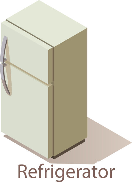 冰箱图标等距风格图片下载