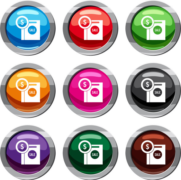 美元标志和购物袋出售集9图片下载