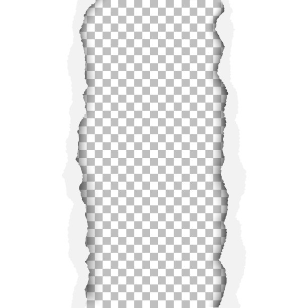 纸张上有锯齿状的垂直孔图片下载