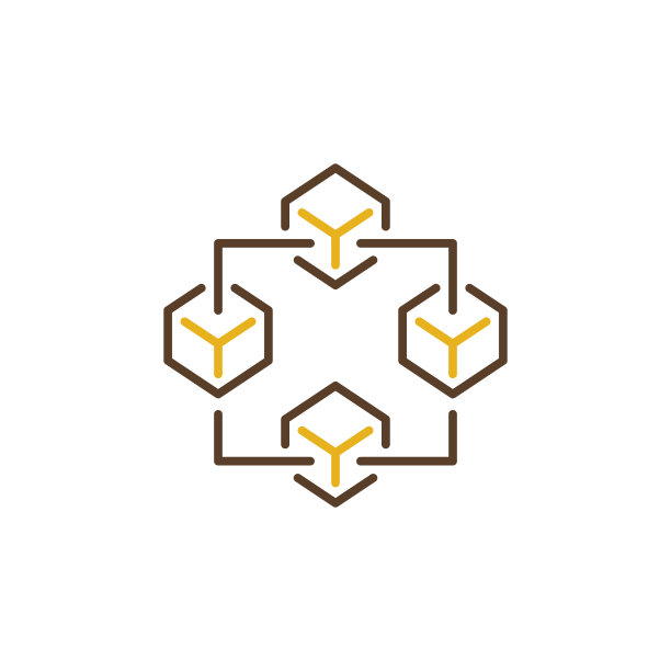 区块链创意图标图片下载