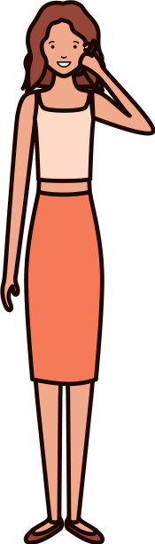 有智能手机头像的年轻女子图片下载