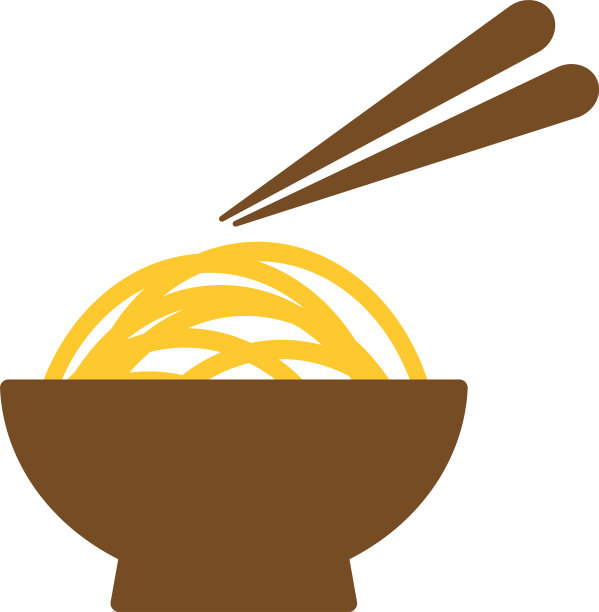 美味的面条放在碗里图片下载