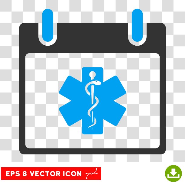 生命之星日历日Eps图标图片下载