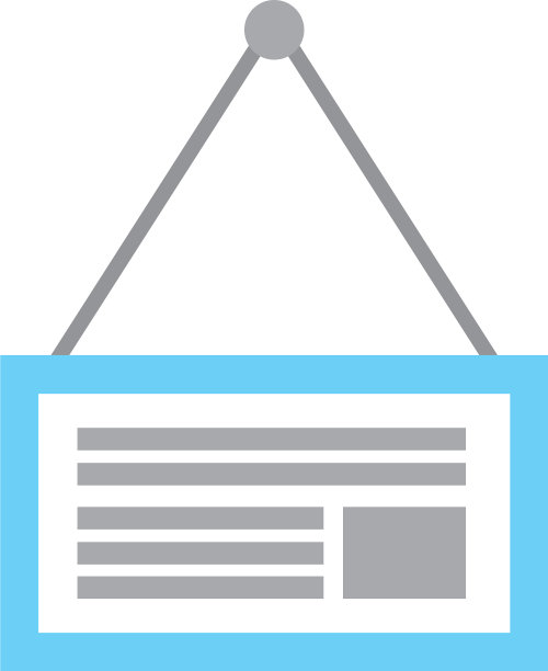 用绳子挂在钉子市场上的木板图片下载