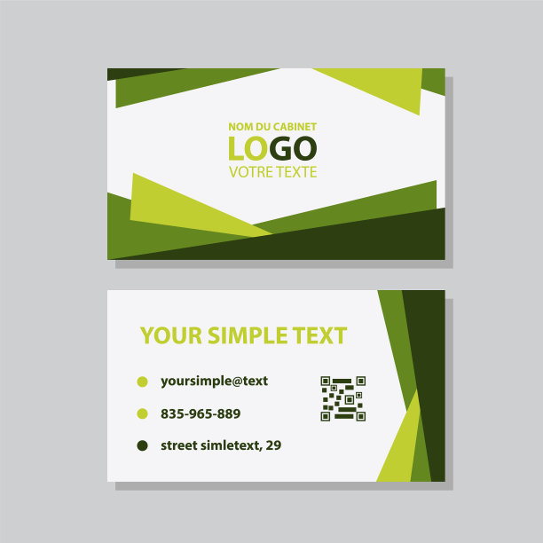 现代创意和干净的名片模板图片下载