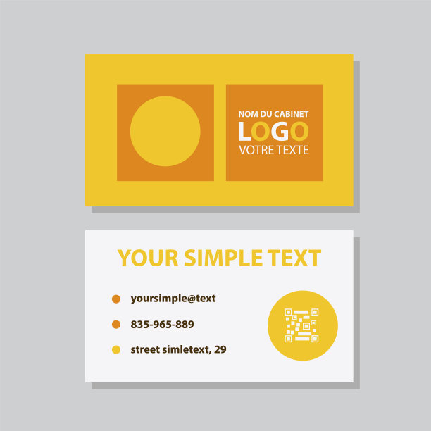 现代创意和干净的名片模板图片下载