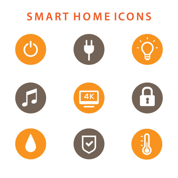 智能家居图标设置自动化概念图片下载