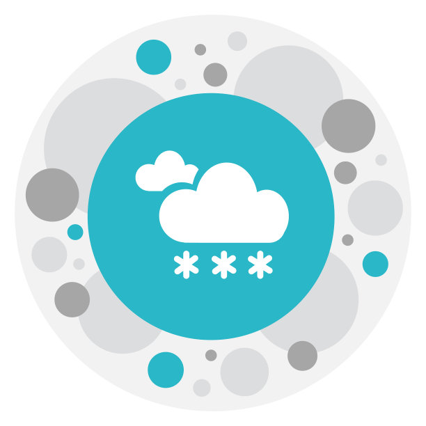 气候符号上的霜冻图片下载