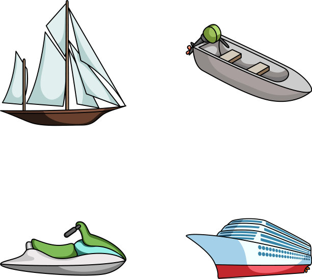 古代帆船，摩托艇，摩托车图片下载