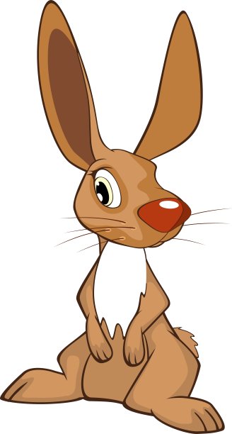 可爱的兔子卡通人物图片下载
