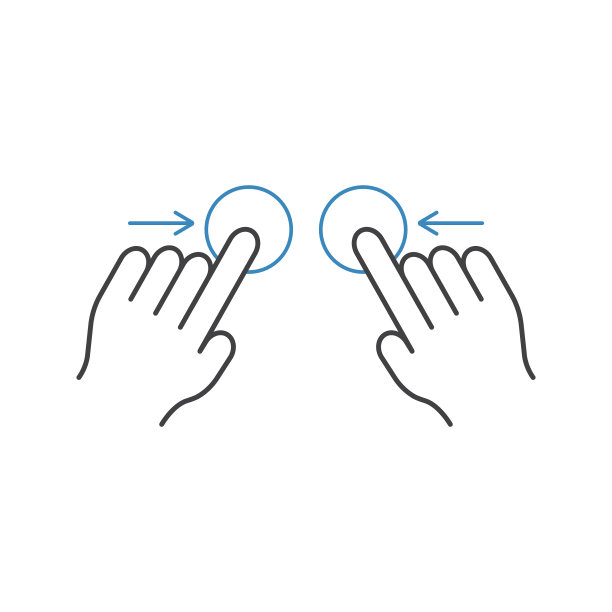 两只手捏线图标手势图片下载