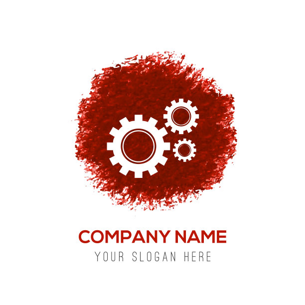 设置图标-红色水彩圈飞溅图片下载