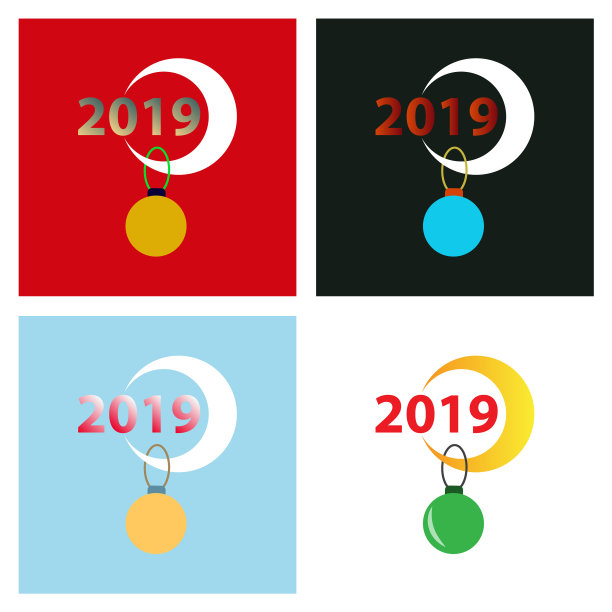 2019年新年贺卡庆祝活动快乐图片下载