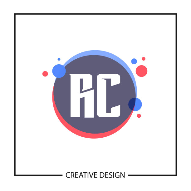 首字母rc标志模板设计图片下载