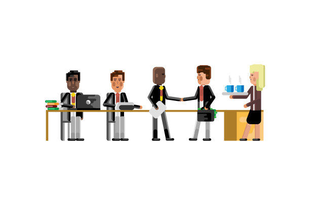 在会议室举行商务会议图片下载