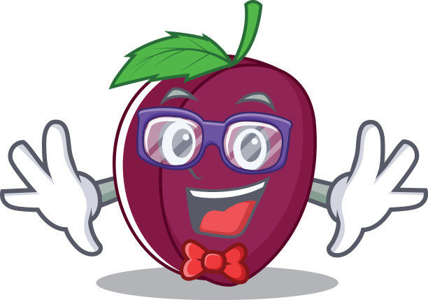 极客梅花人物卡通风格图片下载