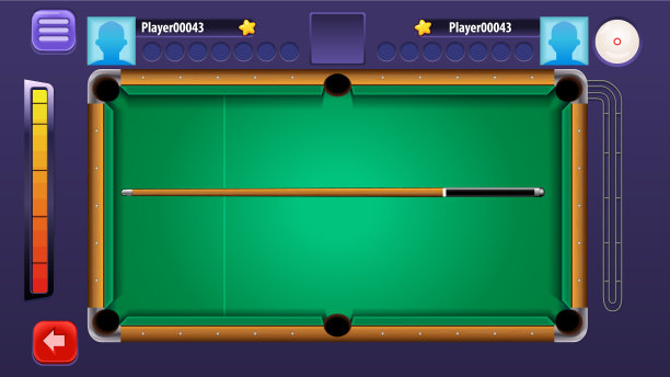 台球池手机游戏完整的GUI设置图片下载
