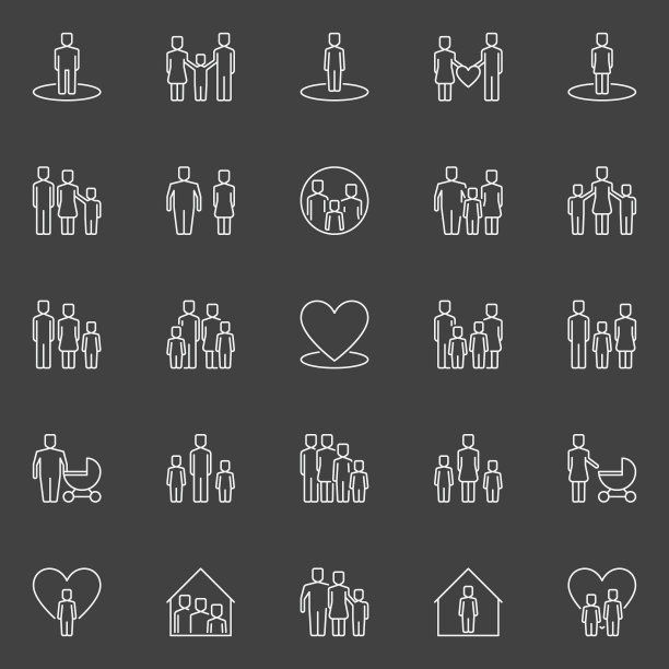 家庭轮廓图标图片下载