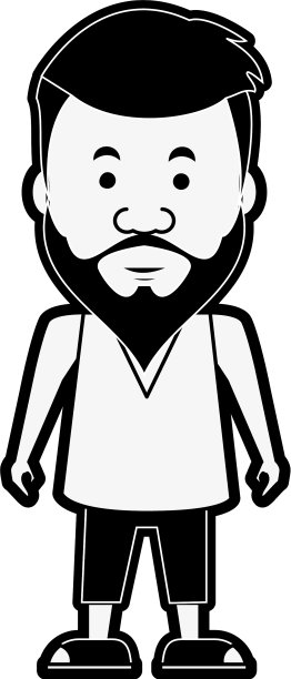 潮人男人卡通图片下载