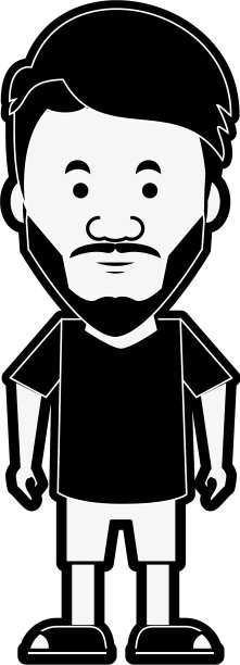 潮人男人卡通图片下载