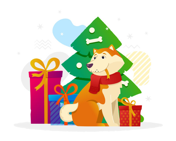 新年平配黄狗图片下载