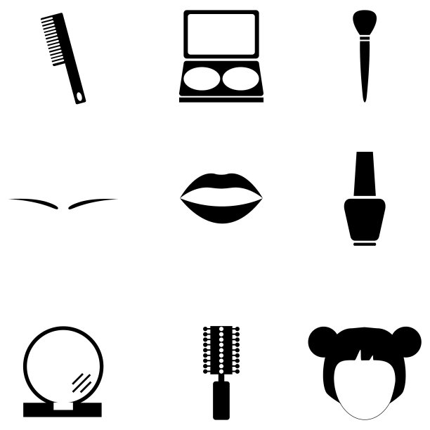 化妆品图标设置图片下载