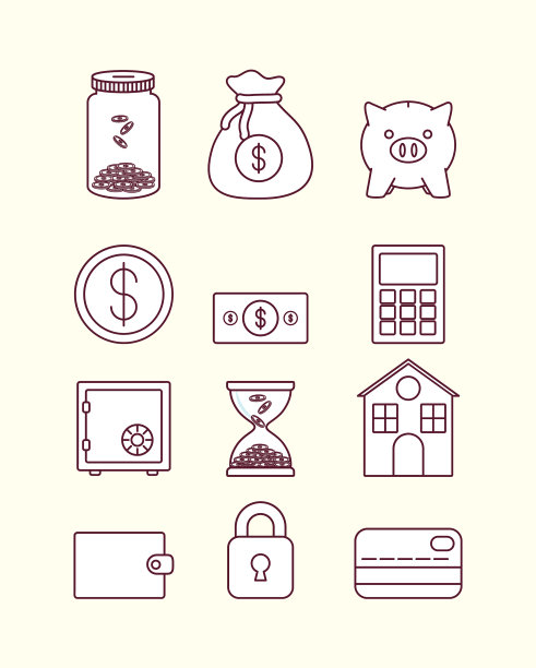 钱相关的图标图片下载