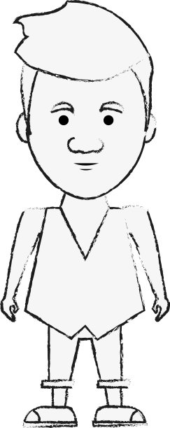 潮人男人卡通图片下载