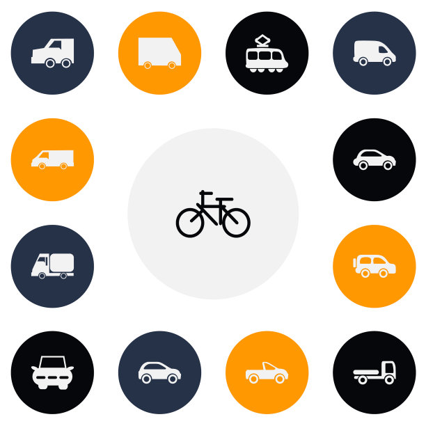 一组13可编辑的运输图标包括图片下载