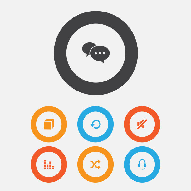 音乐图标集合均衡器图片下载