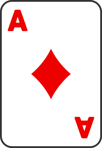 方块ace牌平面图标图片下载