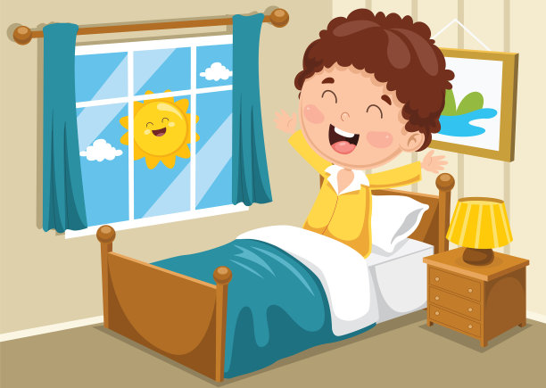 孩子醒来图片下载