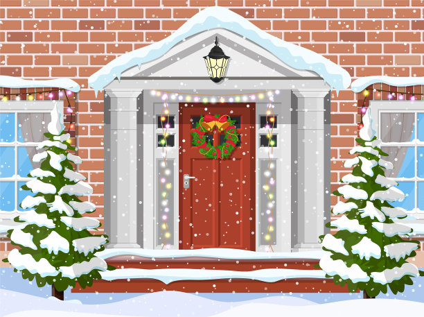 郊区房子的入口图片下载