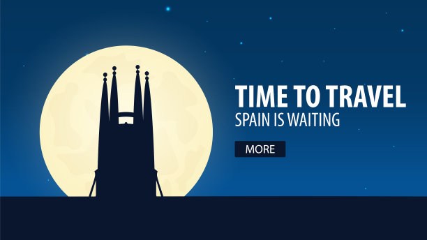 去西班牙旅行的时间到了，西班牙正在等待图片下载