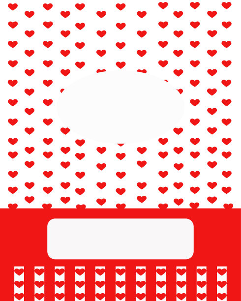 情人节红心屋相框图片下载